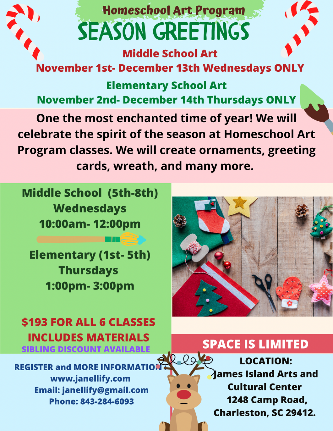 HOMESCHOOL ART PROGRAM: Season Greetings!!!