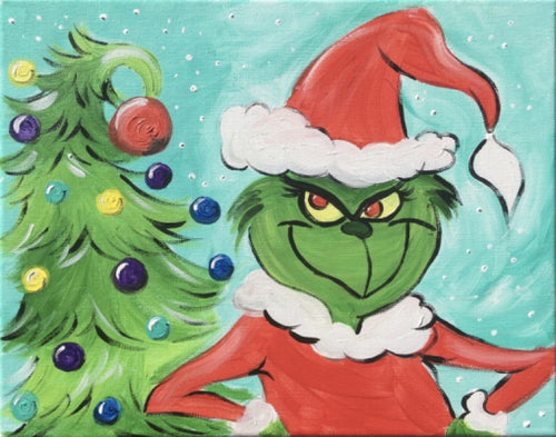 PAINT AT HEAVENS MARKET PLACE: THE GRINCH!