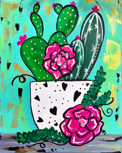 Blooming Cactus Paint Kits